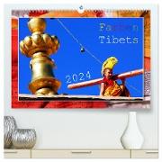 Farben Tibets (hochwertiger Premium Wandkalender 2024 DIN A2 quer), Kunstdruck in Hochglanz
