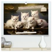 Märchenhafte Helden - Eine Reise in die magische Welt unserer Katzen (hochwertiger Premium Wandkalender 2024 DIN A2 quer), Kunstdruck in Hochglanz