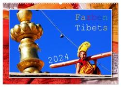 Farben Tibets (Wandkalender 2024 DIN A2 quer), CALVENDO Monatskalender
