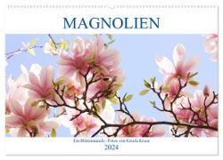 Magnolien Ein Blütenrausch (Wandkalender 2024 DIN A2 quer), CALVENDO Monatskalender
