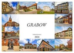 Grabow Impressionen (Wandkalender 2024 DIN A3 quer), CALVENDO Monatskalender