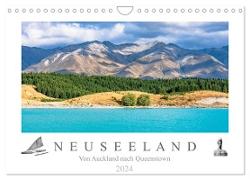 Neuseeland - Von Auckland nach Queenstown (Wandkalender 2024 DIN A4 quer), CALVENDO Monatskalender