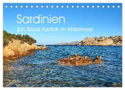 Sardinien - Ein Stück Karibik im Mittelmeer (Tischkalender 2024 DIN A5 quer), CALVENDO Monatskalender