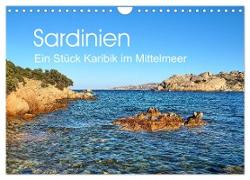 Sardinien - Ein Stück Karibik im Mittelmeer (Wandkalender 2024 DIN A4 quer), CALVENDO Monatskalender
