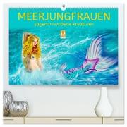 Meerjungfrauen - sagenumwobene Kreaturen (hochwertiger Premium Wandkalender 2024 DIN A2 quer), Kunstdruck in Hochglanz