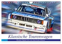 Klassische Tourenwagen - Rasante Digital Arts von Jean-Louis Glineur (Wandkalender 2024 DIN A4 quer), CALVENDO Monatskalender