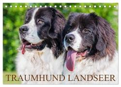 Traumhund Landseer (Tischkalender 2024 DIN A5 quer), CALVENDO Monatskalender