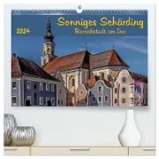 Sonniges Schärding, Barockstadt am Inn (hochwertiger Premium Wandkalender 2024 DIN A2 quer), Kunstdruck in Hochglanz