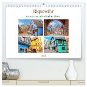 Riquewihr - ein märchenhaftes Dorf im Elsass (hochwertiger Premium Wandkalender 2024 DIN A2 quer), Kunstdruck in Hochglanz