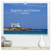 Kapellen und Kirchen auf Kreta (hochwertiger Premium Wandkalender 2024 DIN A2 quer), Kunstdruck in Hochglanz