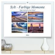 Sylt - Farbige Momente (hochwertiger Premium Wandkalender 2024 DIN A2 quer), Kunstdruck in Hochglanz