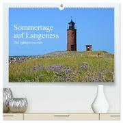 Sommertage auf Langeness (hochwertiger Premium Wandkalender 2024 DIN A2 quer), Kunstdruck in Hochglanz