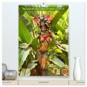 Äquatorialguinea Bodypainting Festival (hochwertiger Premium Wandkalender 2024 DIN A2 hoch), Kunstdruck in Hochglanz