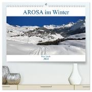 AROSA im Winter (hochwertiger Premium Wandkalender 2024 DIN A2 quer), Kunstdruck in Hochglanz