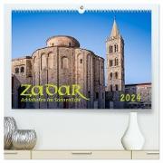 Zadar, Adriahafen im Sonnenlicht (hochwertiger Premium Wandkalender 2024 DIN A2 quer), Kunstdruck in Hochglanz