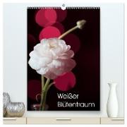 Weißer Blütentraum (hochwertiger Premium Wandkalender 2024 DIN A2 hoch), Kunstdruck in Hochglanz