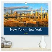 New York - New York. Impressionen der Mega-City (hochwertiger Premium Wandkalender 2024 DIN A2 quer), Kunstdruck in Hochglanz