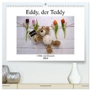 Eddy, der Teddy - 12 Bilder zum Schmunzeln (hochwertiger Premium Wandkalender 2024 DIN A2 quer), Kunstdruck in Hochglanz