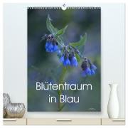 Blütentraum in Blau (hochwertiger Premium Wandkalender 2024 DIN A2 hoch), Kunstdruck in Hochglanz