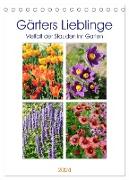 Gärtners Lieblinge - Vielfalt der Stauden im Garten (Tischkalender 2024 DIN A5 hoch), CALVENDO Monatskalender