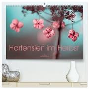 Hortensien im Herbst (hochwertiger Premium Wandkalender 2024 DIN A2 quer), Kunstdruck in Hochglanz