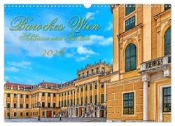 Barockes Wien, Schlösser und Paläste (Wandkalender 2024 DIN A3 quer), CALVENDO Monatskalender