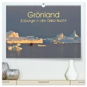 Grönland: Eisberge in der Disko Bucht (hochwertiger Premium Wandkalender 2024 DIN A2 quer), Kunstdruck in Hochglanz