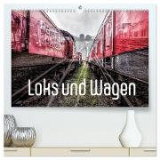 Loks und Wagen (hochwertiger Premium Wandkalender 2024 DIN A2 quer), Kunstdruck in Hochglanz