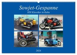 Sowjet-Gespanne - IZH Klassiker in Kuba (Wandkalender 2024 DIN A2 quer), CALVENDO Monatskalender