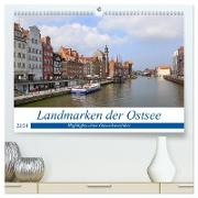 Landmarken der Ostsee (hochwertiger Premium Wandkalender 2024 DIN A2 quer), Kunstdruck in Hochglanz