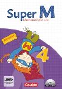 Super M, Mathematik für alle, Ausgabe Westliche Bundesländer (außer Bayern) - 2008, 4. Schuljahr, Arbeitsheft mit CD-ROM