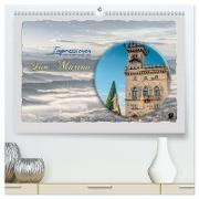 Impressionen - von und rund um San Marino (hochwertiger Premium Wandkalender 2024 DIN A2 quer), Kunstdruck in Hochglanz