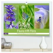 Fauna trifft Flora - Tierischer Besuch im Pflanzenreich (hochwertiger Premium Wandkalender 2024 DIN A2 quer), Kunstdruck in Hochglanz