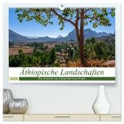 Äthiopische Landschaften (hochwertiger Premium Wandkalender 2024 DIN A2 quer), Kunstdruck in Hochglanz