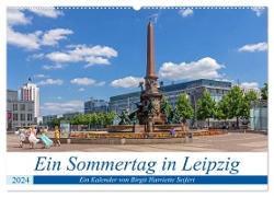 Ein Sommertag in Leipzig (Wandkalender 2024 DIN A2 quer), CALVENDO Monatskalender