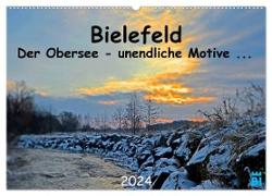 Bielefeld - Der Obersee - unendliche Motive... (Wandkalender 2024 DIN A2 quer), CALVENDO Monatskalender