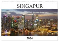 Singapur (Wandkalender 2024 DIN A2 quer), CALVENDO Monatskalender