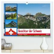 Gesichter der Schweiz - Walliser Weiden (hochwertiger Premium Wandkalender 2024 DIN A2 quer), Kunstdruck in Hochglanz