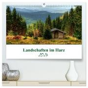 Landschaften im Harz (hochwertiger Premium Wandkalender 2024 DIN A2 quer), Kunstdruck in Hochglanz