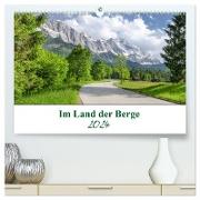 Im Land der Berge (hochwertiger Premium Wandkalender 2024 DIN A2 quer), Kunstdruck in Hochglanz