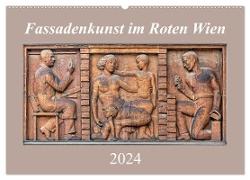 Fassadenkunst im Roten Wien (Wandkalender 2024 DIN A2 quer), CALVENDO Monatskalender
