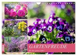 Gartenfreude für das ganze Jahr! (Wandkalender 2024 DIN A4 quer), CALVENDO Monatskalender