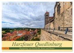 Harzfeuer Quedlinburg (Tischkalender 2024 DIN A5 quer), CALVENDO Monatskalender