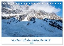 Winter ist die schönste Zeit (Tischkalender 2024 DIN A5 quer), CALVENDO Monatskalender
