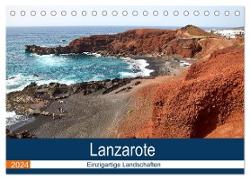Lanzarote - Einzigartige Landschaften (Tischkalender 2024 DIN A5 quer), CALVENDO Monatskalender