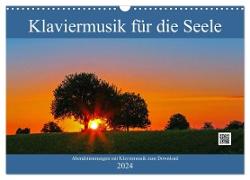 Klaviermusik für die Seele (Wandkalender 2024 DIN A3 quer), CALVENDO Monatskalender