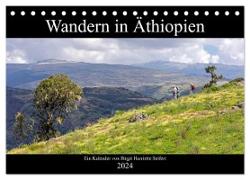 Wandern in Äthiopien (Tischkalender 2024 DIN A5 quer), CALVENDO Monatskalender