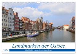 Landmarken der Ostsee (Wandkalender 2024 DIN A3 quer), CALVENDO Monatskalender
