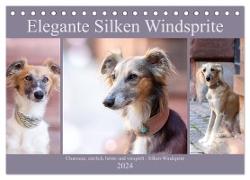Elegante Silken Windsprite (Tischkalender 2024 DIN A5 quer), CALVENDO Monatskalender