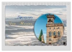 Impressionen - von und rund um San Marino (Tischkalender 2024 DIN A5 quer), CALVENDO Monatskalender
